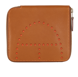 Hermes Wallet, Leather, Tan, [G] (2003), B, 2*